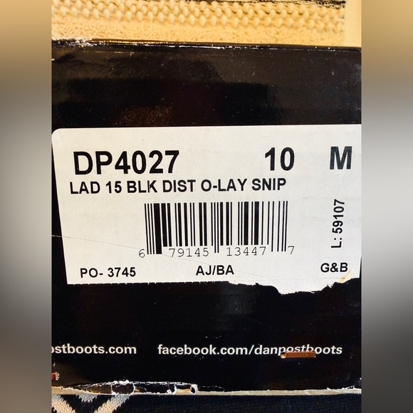 Dan Post O-Lay Snip Toe Women’s Boots - Picture 3 of 11